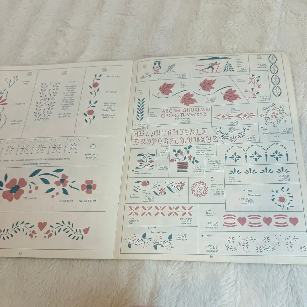 Stencil House of NH Volume 1 Craft Catalog Vintage